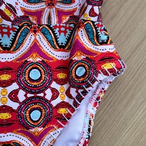 Kenneth Cole Casablanca Off The Shoulder High Neck One Piece Swimsuit Small - Picture 6 of 12